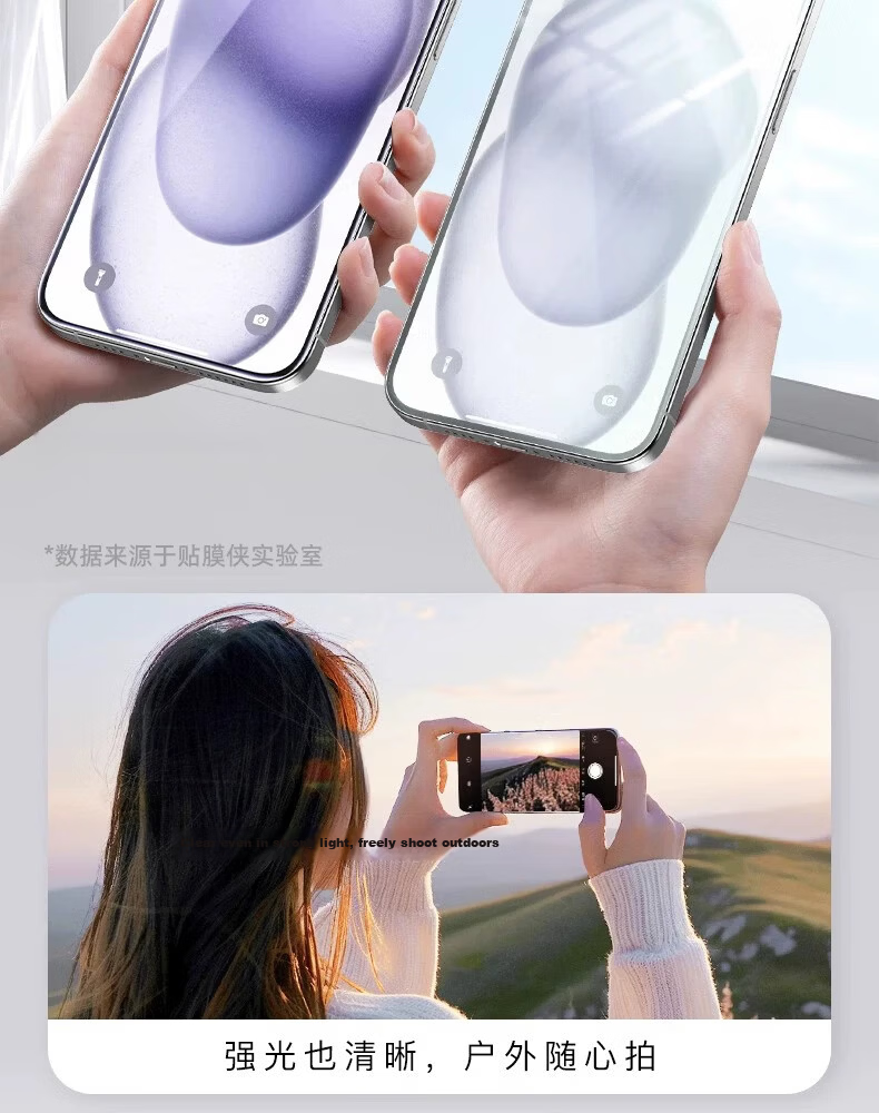 FilmHero [2-Pack | No Black Border Instant Unlock] Tempered Glass Screen Protector for iPhone 17/16 Pro Ultra-Thin Anti-Drop Anti-Fingerprint Protective Film 19