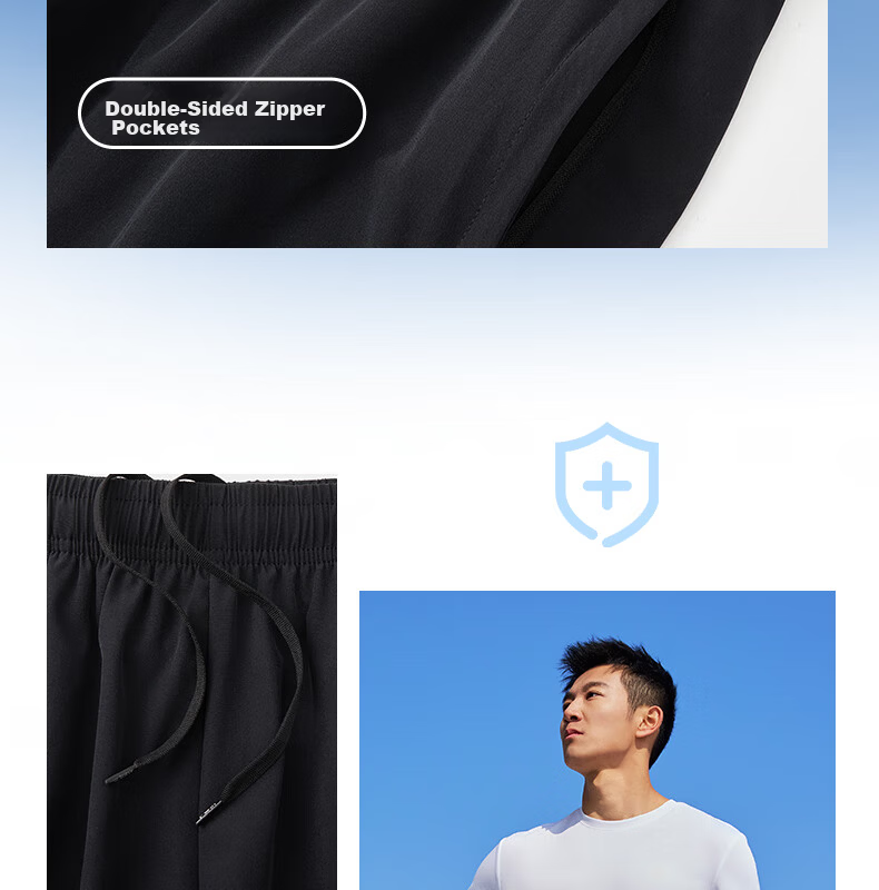 Peak Quick-Dry Men's Sports Set Summer Running Casual Breathable Badminton Two-Piece Short Sleeve and Shorts DF152007 98