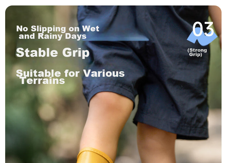 Nido Bear Kids Rain Boots Baby Non-Slip Waterproof Shoes Boys Girls School Shoes YX2518 Size 17 12