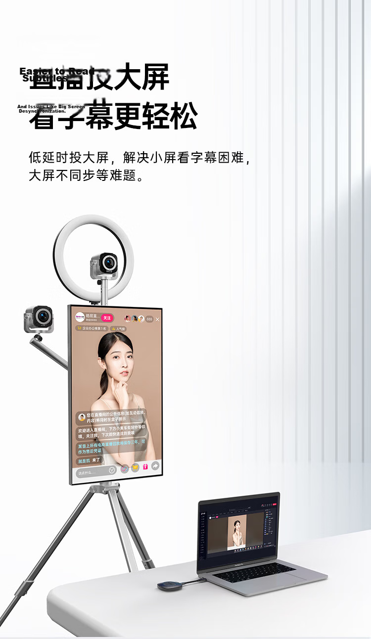 Haoli Wireless Screen Mirroring 4K HD Video HDMI Transmitter Receiver for Apple Huawei Xiaomi Phones Computers TV Monitor Projector HG-1S 11