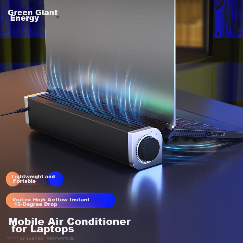 Llano Turbo Laptop Cooler Stand Computer Base High Airflow Adjustable Speed Flat Water Cooling Compatible with Lenovo Dell Alienware Savior Portable Compact