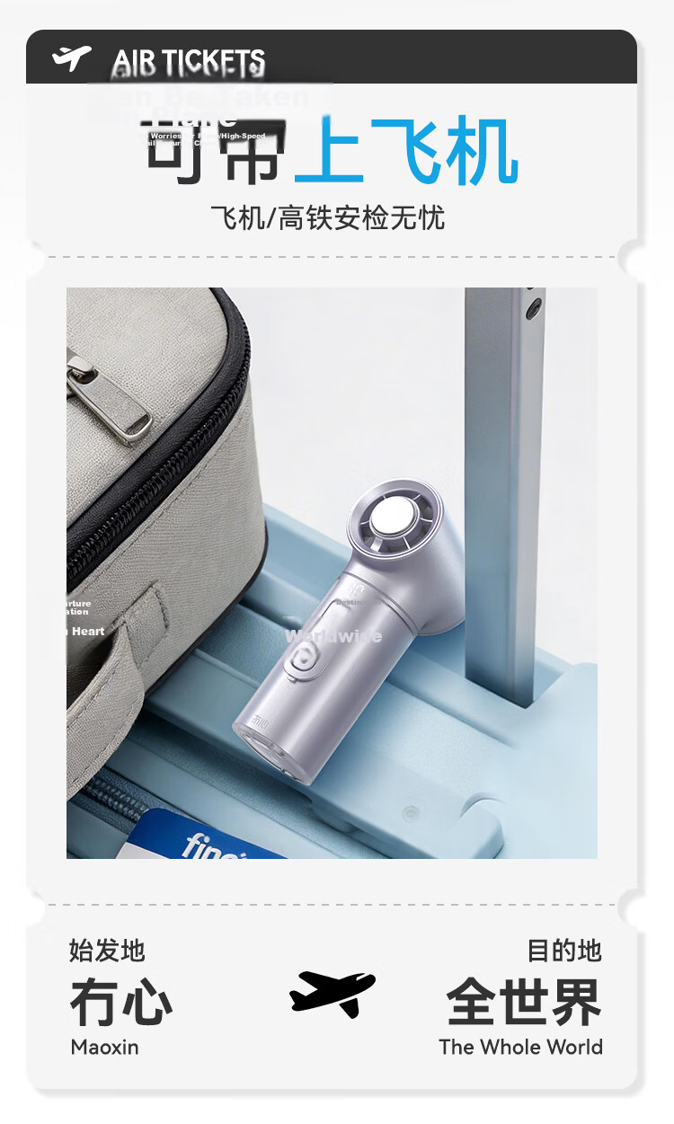 Moxīn [Global Launch | Level 100 Strong Wind] 2026 Upgraded Ice-Cooling Handheld Mini Fan Long Battery Life Portable Neck-Hanging Silent Cooling Device Coconut Green 15