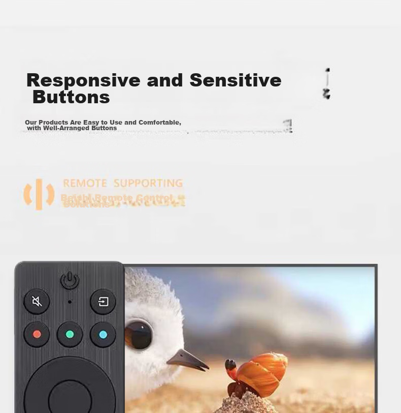 Beishi Compatible with TCL Miao Control Infrared TV Remote RC701A Customizable Buttons Application Shortcut Keys One-Key Source Switching 6