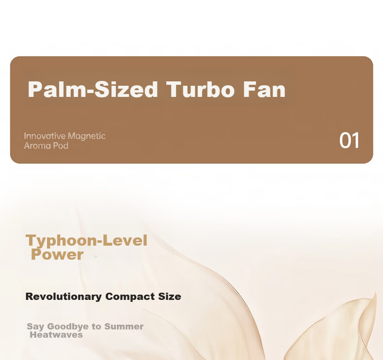 Youyang Mini Portable Handheld High-Speed Energy-Saving Turbo Rechargeable Outdoor Fan 3