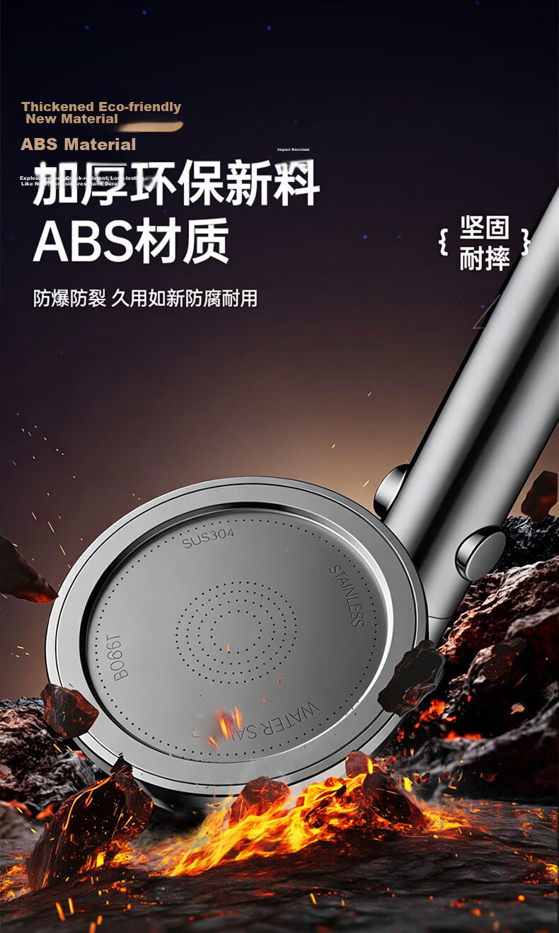 JROR [Seiko] Shower Head Handheld and Overhead Dual Use Large Panel Bathroom Water Purifier Pressure Boosting Showerhead 12