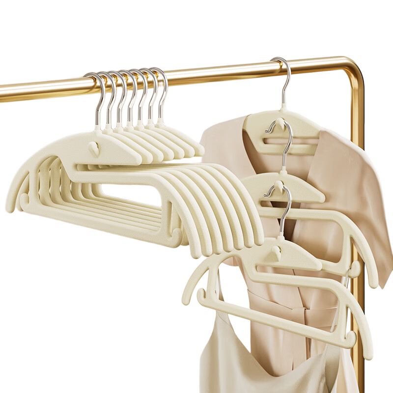 JEKO&JEKO Velvet Non-Slip U-Shaped Thickened Clothes Hanger Collar Protector for Wardrobe
