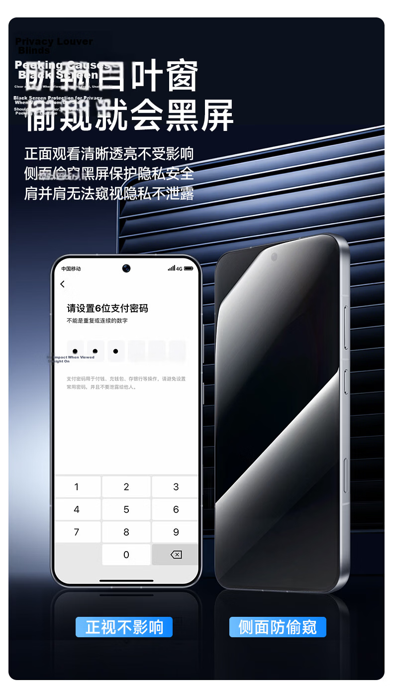 Smorss Ultra Clear Privacy Screen Protector for Honor 600/600Pro Tempered Glass Film, Quick-Apply Full-Screen Ultra-Thin Anti-Drop and Anti-Fingerprint Phone Screen Protector 3