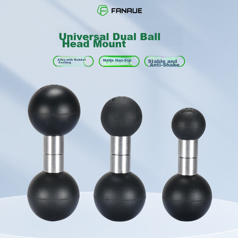 FANAUE Motorcycle Phone Holder Double Ball Head Linkage Base 20 to 20mm Extension Accessory LB-20
