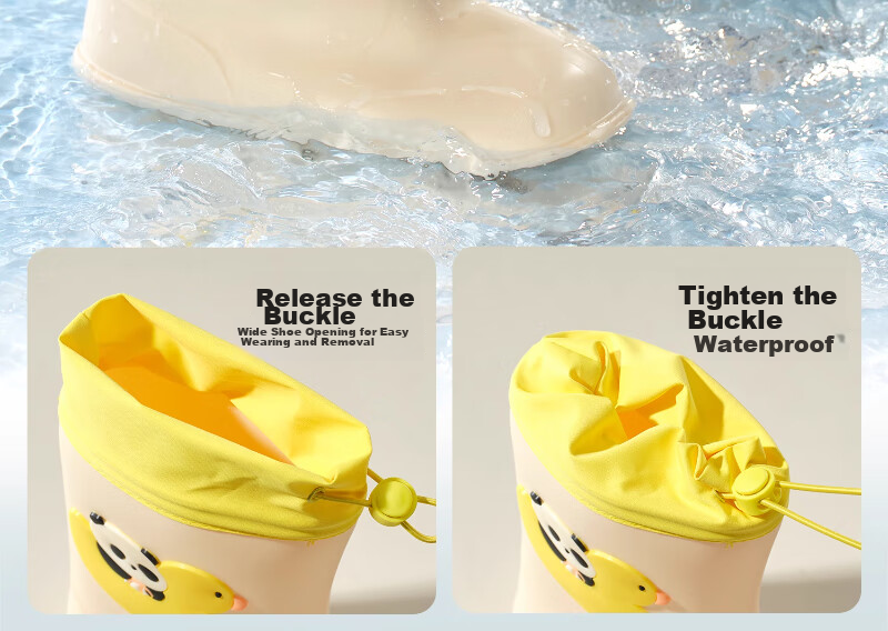 Scoornest Kids Waterproof Rain Boots Non-Slip Toddler Boys Girls Water Shoes 2025 New Model 11