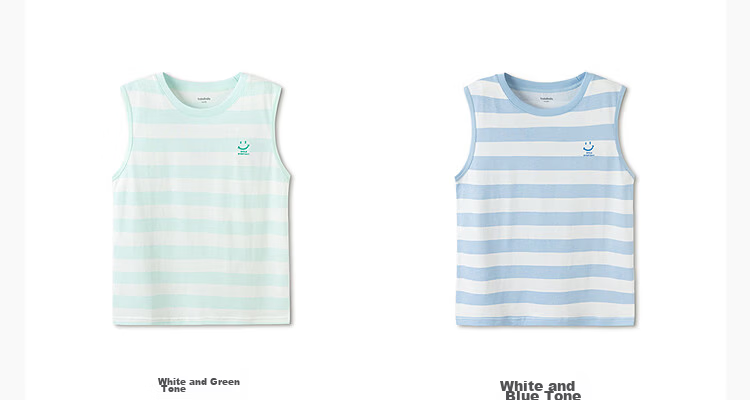 Balabala [balaOne] Children's Vest Unisex Baby Sleeveless Innerwear Top for Kids 14
