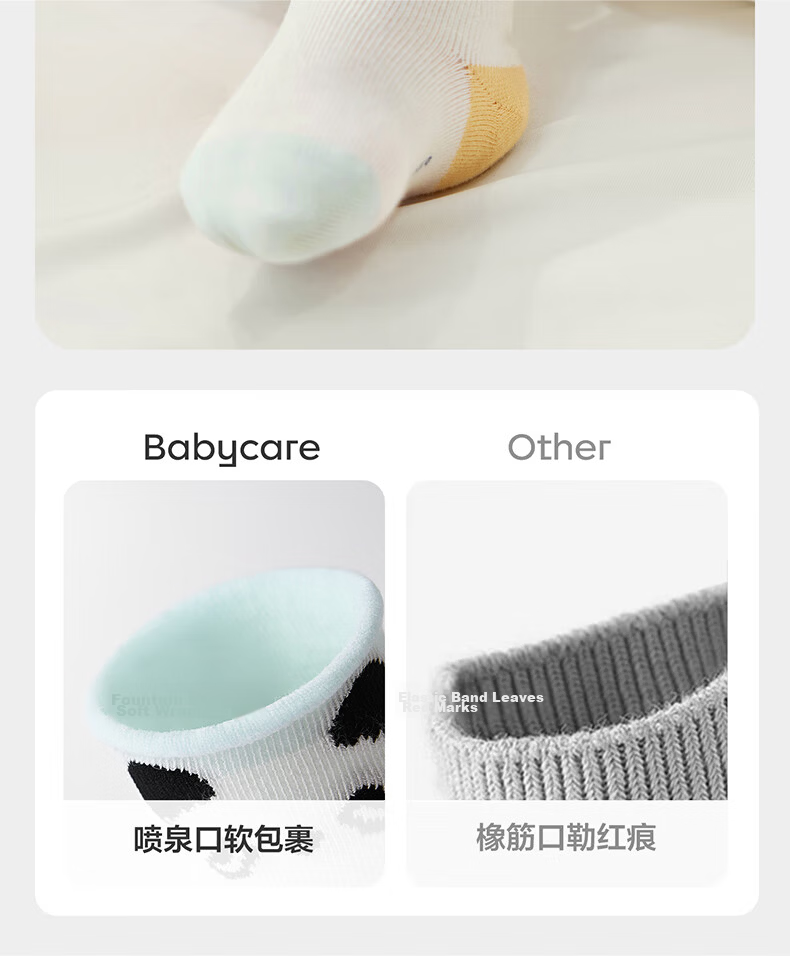Babycare Children's Socks Boys Cotton Socks Girls Floor Socks Baby Toddler Socks Newborn Infant Socks Milk Coffee Green 3 Pairs Size S 4