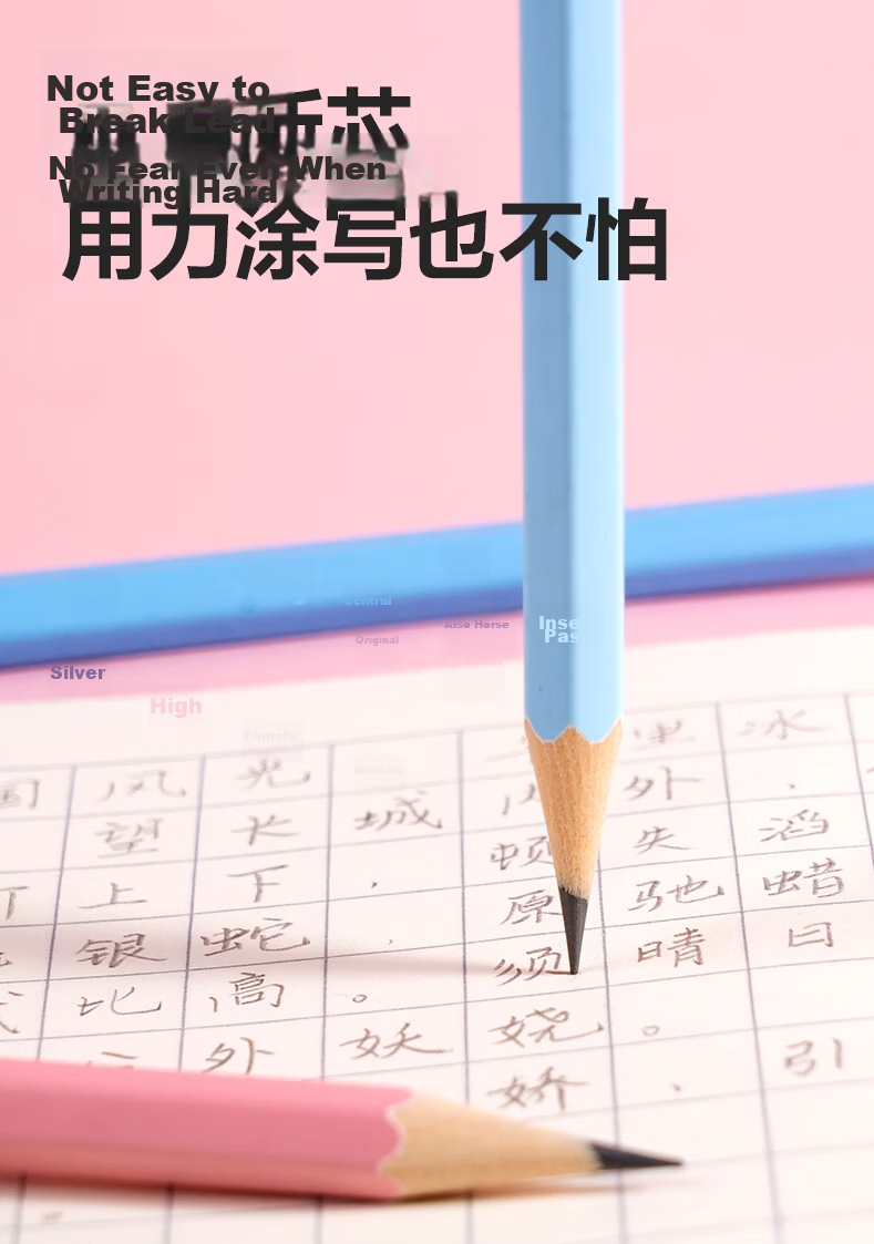 Deli HB Hexagonal Wooden Student Writing Pencils Sketch Exam Drawing Pens Children's Practice Lemon 10-Pack Back-to-School Stationery 5