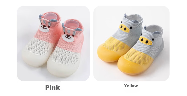 9i9 Baby Toddler Walking Shoes Floor Socks Children's Socks Summer Indoor Outdoor Soft Sole Early Education Shoes B138 Blue Size 24/25 3