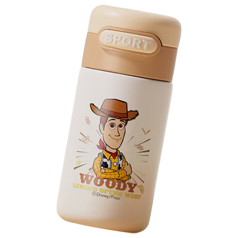 Disney Kids Insulated Water Bottle 316 Stainless Steel Pocket Cup Portable 230ml Straw Cup for Boys and Girls Students