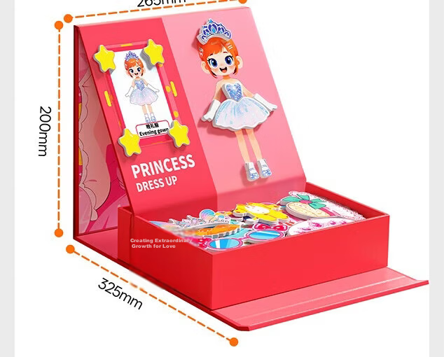 Jupiter Princess Dress-Up Magnetic Puzzle Educational Toy for Children Ages 3-6 Creative Magnetic Stickers Early Learning Girl Birthday Gift 13