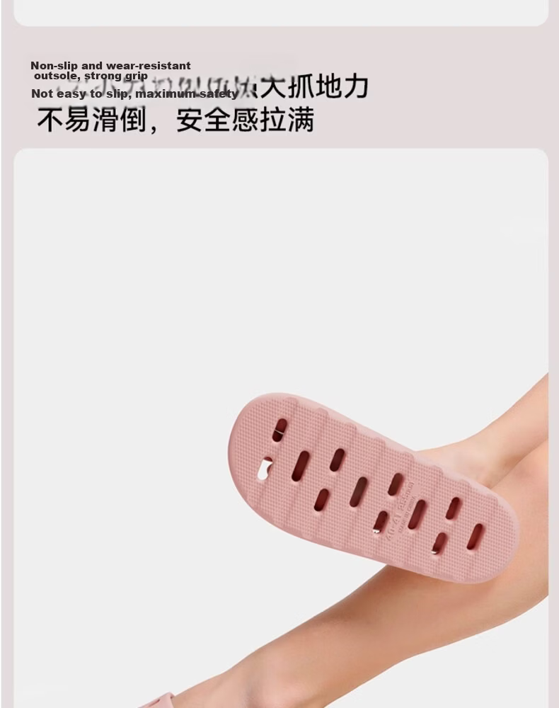 FUUJI Quick-Dry Breathable Drainage Slippers for Men and Women, Hollow Anti-Slip Shower Sandals FJ8915 Black Size 42-43 12