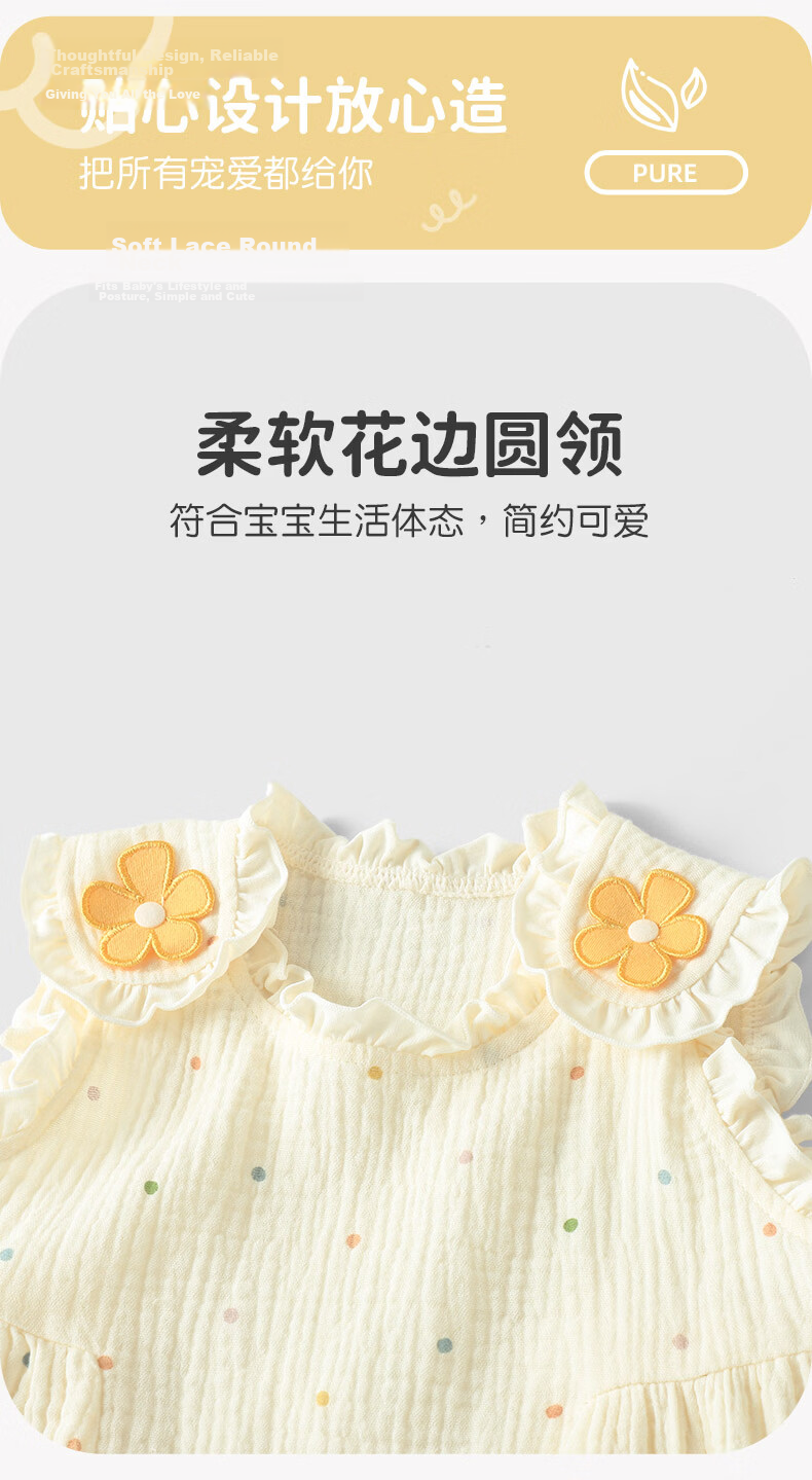 Youqi Girls Sleeveless Dress Summer Infant Toddler Vest Princess Dress Kids Summer Thin Baby Top 5
