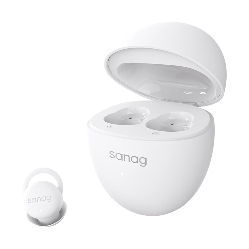 SANAG Sena J20S Mini Ultra-thin Sleep Bluetooth In-ear Wireless Earbuds Noise Cancelling Sleep Earplugs Invisible Black