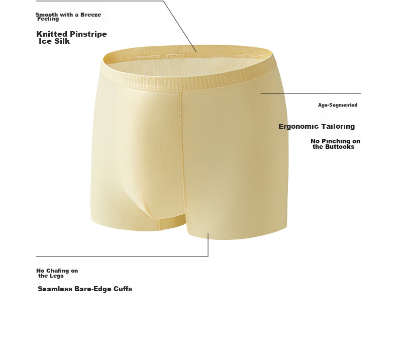 Jiao Nei Xiao Liang Pi 311 Cool Air Kids Underwear Boxer Briefs Unisex Children 10A Antibacterial Youth Ice Silk Shorts Summer 4