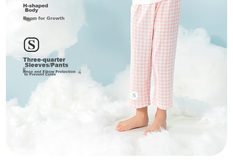 YING BO LUN Girls' Pajamas, Spring And Summer Thin Style, Children's Home Wear, Girls' Summer Air Conditioning Clothes, 20892 Light Pink, Size 160 10