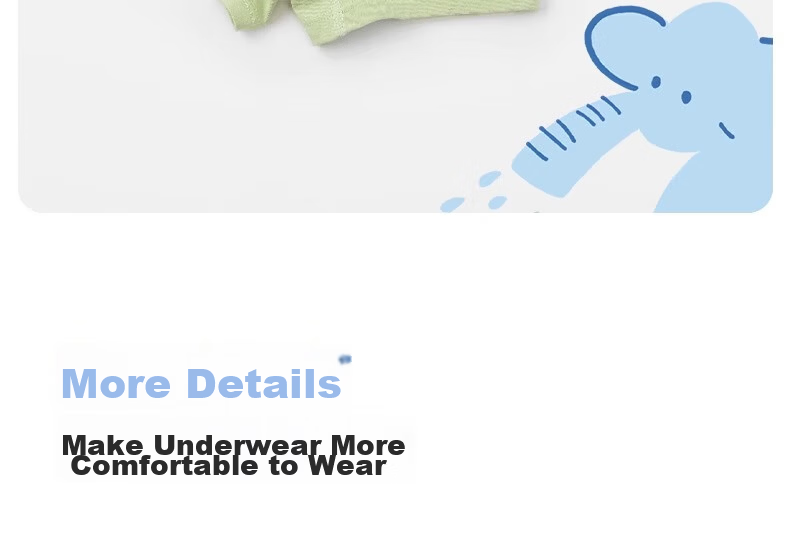 Niduoxiong Boys' Underwear, Class A Pure Cotton, Baby And Toddler Boxer Briefs, Children's Shorts, No Wedgie 36