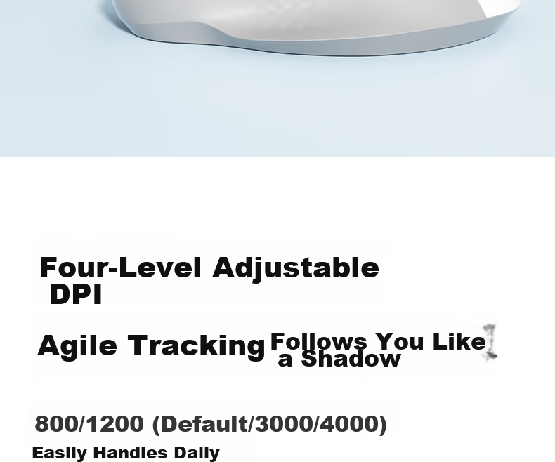 Deli Wireless Bluetooth Dual-Mode Mouse JD Self-Operated Silent Ergonomic Portable Office Mouse Laptop Desktop Universal 4000DPI White LN20-B 8