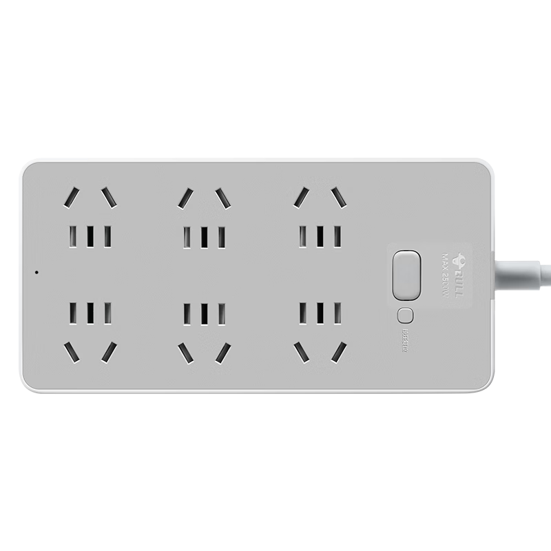 BULL Power Strip/Extension Cord/Surge Protector/Power Bar/Outlet Strip/Power Board/Power Strip Z Generation 6 Outlets with Master Switch, 3 Meters Long GN-Z1061J