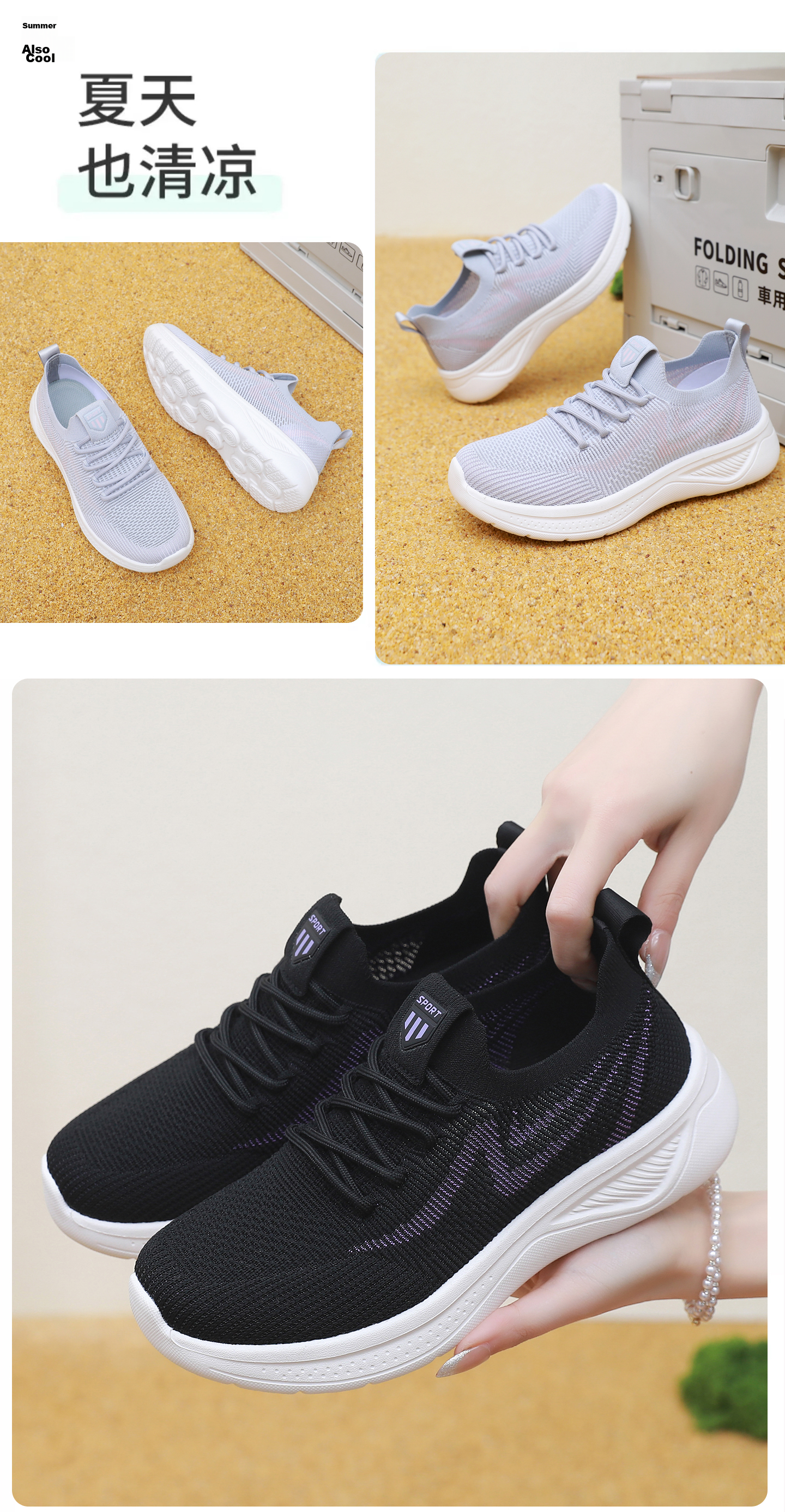 BURUIJING Summer Women's Old Beijing Cloth Shoes Mesh Breathable Mom Shoes Sports Casual Shoes 68877 Pink Size 40 21