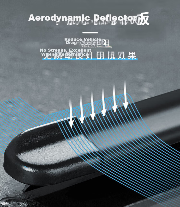 Aoming Roewe i5 [2019-Present] Frameless Wiper Blades Original Factory Car [Clip-On] 24/18 5