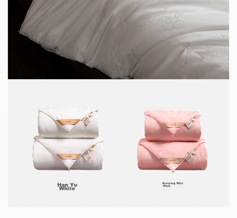 Silk Empress "Splendid Years" 100% Premium Mulberry Silk Quilt Spring and Autumn Quilt Core 4 Jin 200*230cm [White] 8
