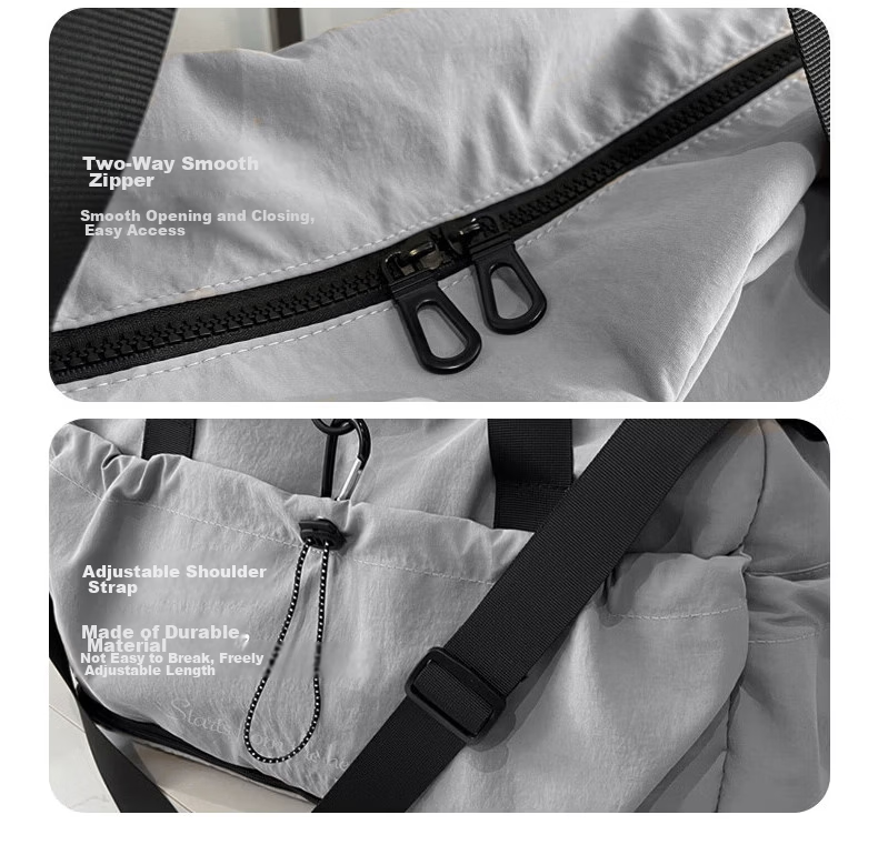 40,000 KM Travel Bag Large Capacity Expandable Luggage Sleeve Maternity Gym Handheld Crossbody Bag for Men and Women 10