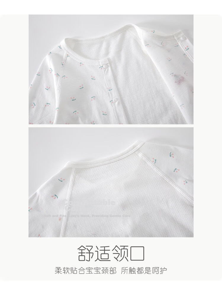 JOYNCLEON Baby Summer Thin Cotton Romper Bodysuit Sleepwear Home Air Conditioning Crawling Suit Jlt216260 13