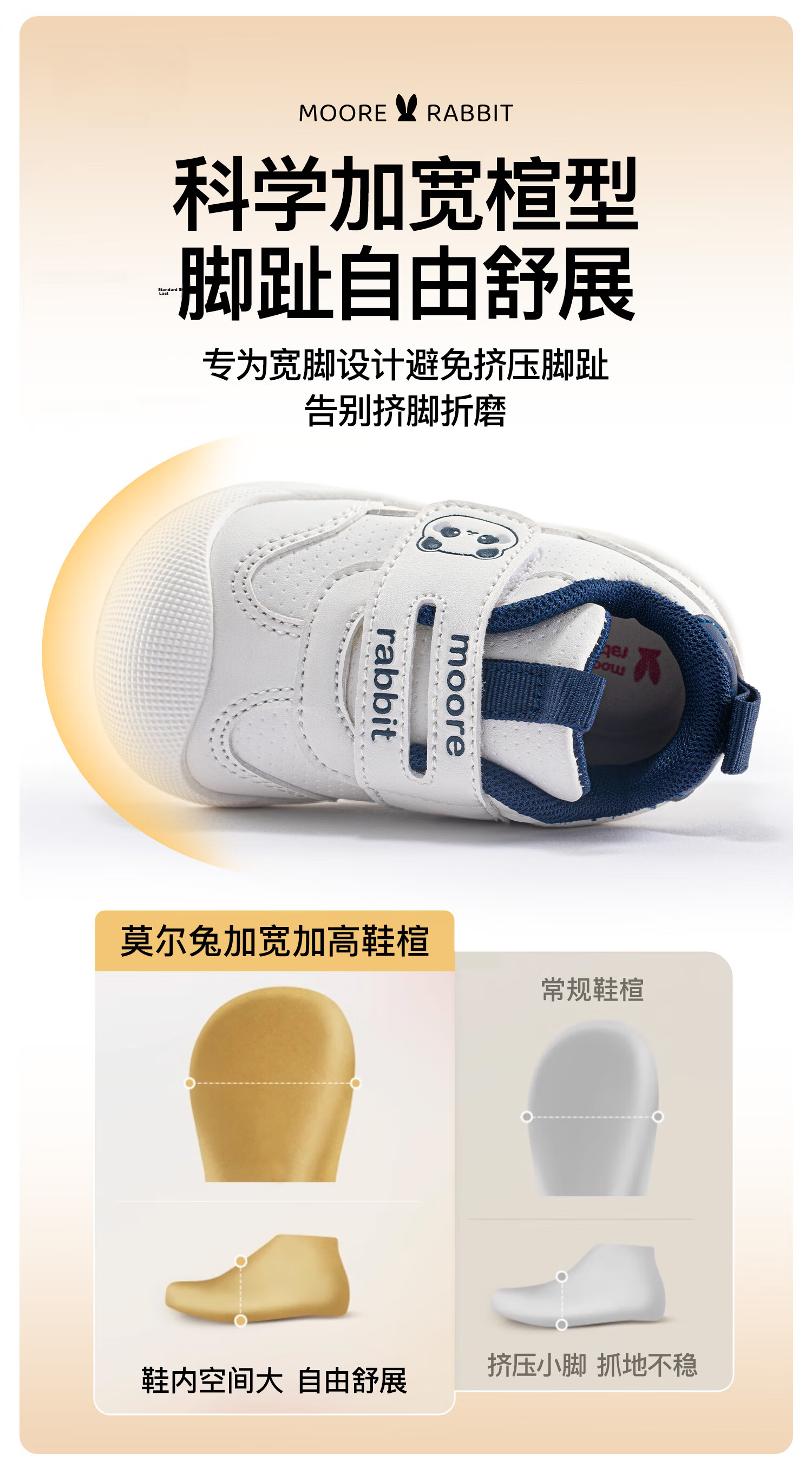 More Rabbit Kids Summer New Soft Sole White Shoes Toddler Boys Stable Shoes Girls Cartoon Anti-Kick Indoor Shoes 13