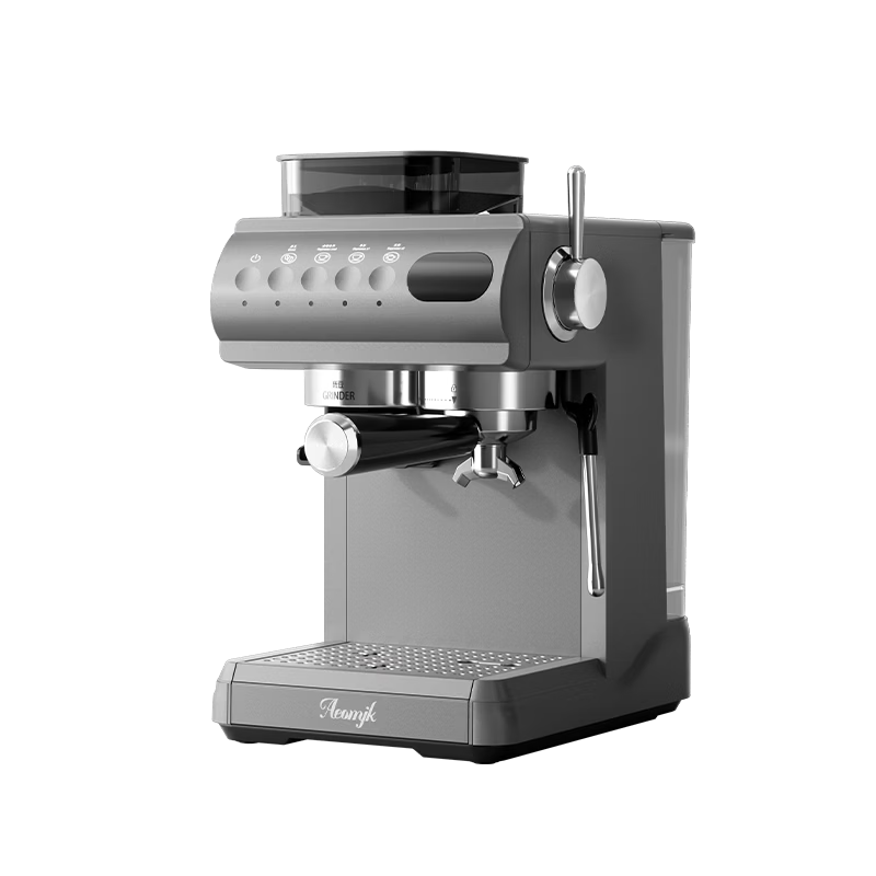 AEOMJK Aimo Ke Coffee Machine Cold and Hot Dual Extraction Integrated Grinding Retro Design Powerful Steam Home Office Coffee Maker CM5580/5570
