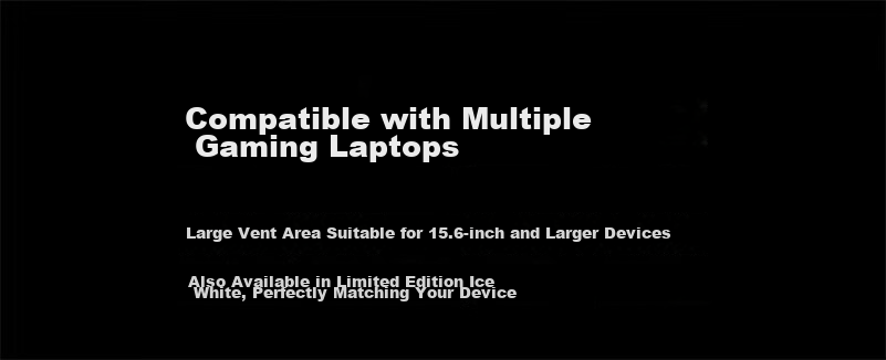 Llano V12 Laptop Blower Cooling Fan High Airflow Adjustable Speed Computer Stand Compatible with Lenovo Dell Alienware Savior ASUS ROG White Model 28