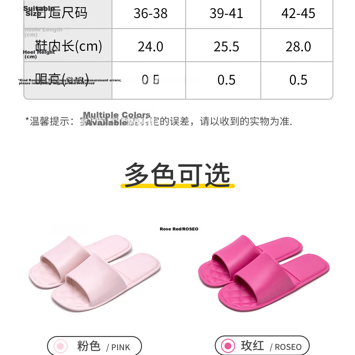 TZLDN Women's Travel Slippers, Portable And Foldable, Non-Slip Bathroom Sandals, Hotel Beach Business Trip Outdoor Couple Slippers for Wome 15