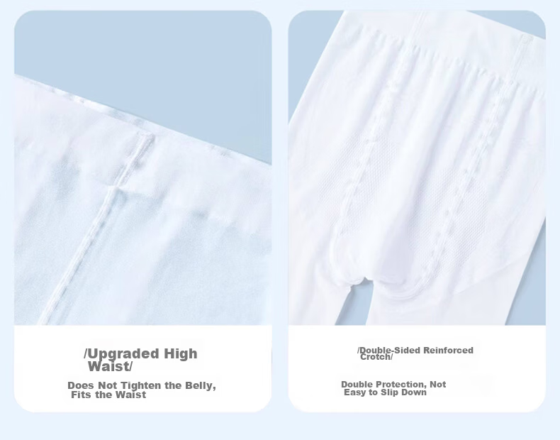 Langsha Children's Dance Tights, Summer Ultra-Thin Style, Girls' Stockings for Practice, Leggings, Spring And Autumn Pantyhose, White 12