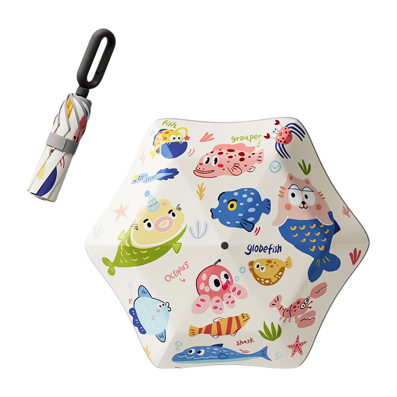 Qimaimai Children's Umbrella, Safe Rounded Sun Umbrella, Sunshade Umbrella, UV Protection Umbrella for Kindergarten Students, Boys And Girls