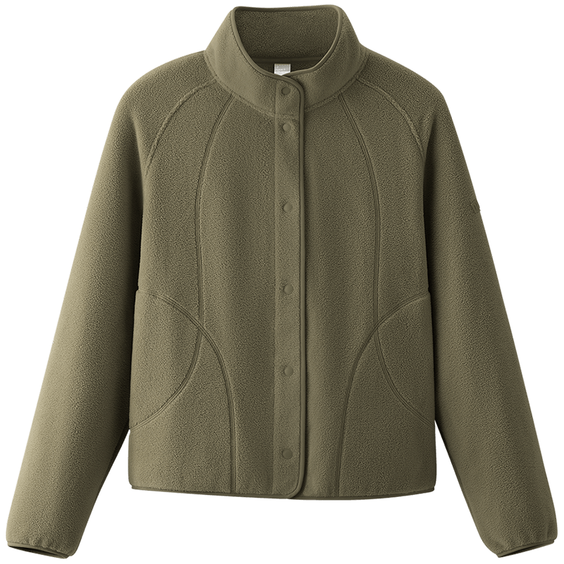 Beneunder Women's Fleece Jacket, Early Autumn New Style, Sherpa Casual Fleece Inner Layer, Outdoor Windproof Thin Jacket PM028