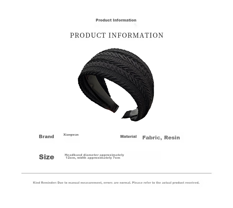 Xiangwan 2-Piece Wide Headband Hair Clips Non-Slip Teeth Face Washing Hairband Bangs Hairpin Hair Accessories for Women 2