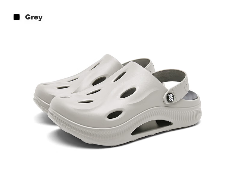 HLA Men’s Casual Lightweight Dual-Wear Sandals Clogs HAALXM2FBK051 White Size 40/41 19
