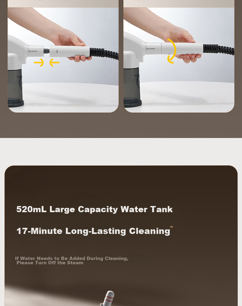 Supor Steam Cleaner [6-Speed Intelligent Mode] Multifunctional High-Pressure Washer Vacuum and Wash Integrated Air Conditioner Kitchen Range Hood Whole House Cleaning EMC-S200 20
