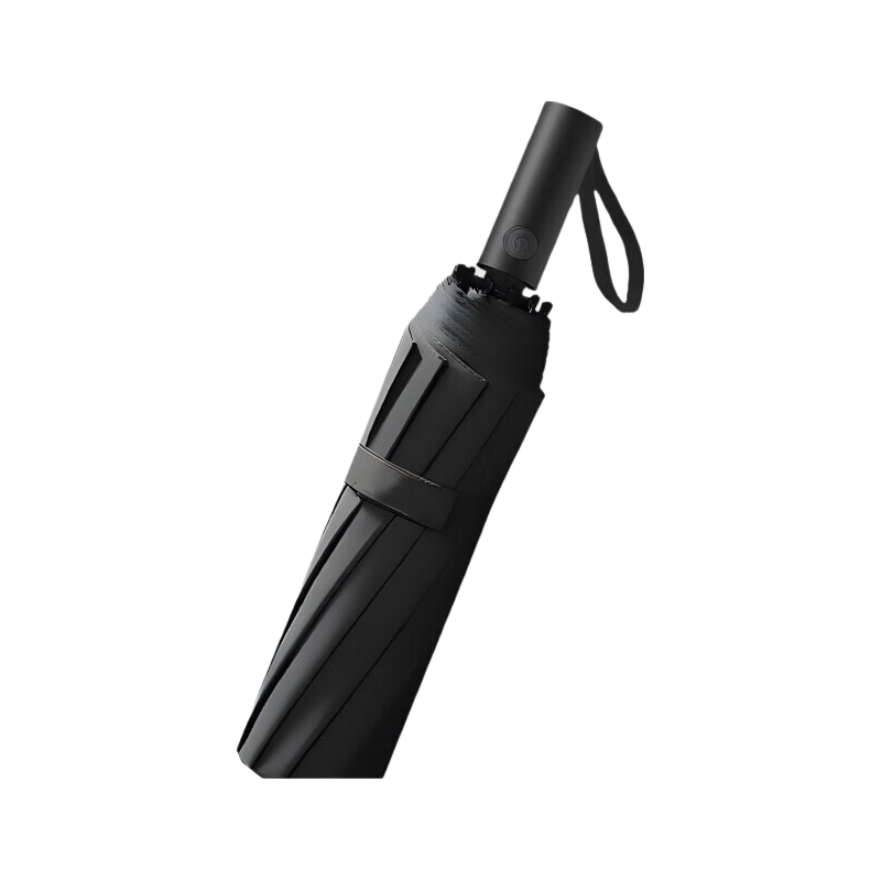 Leyoubaiyi 130 Bone Umbrella, Fully Automatic, Black, Large Size, Storm-Resistant, Thickened Black Rubber, Sun Protection, Dual-Use for Rain And Shine, Folding Sunshade Umbrella