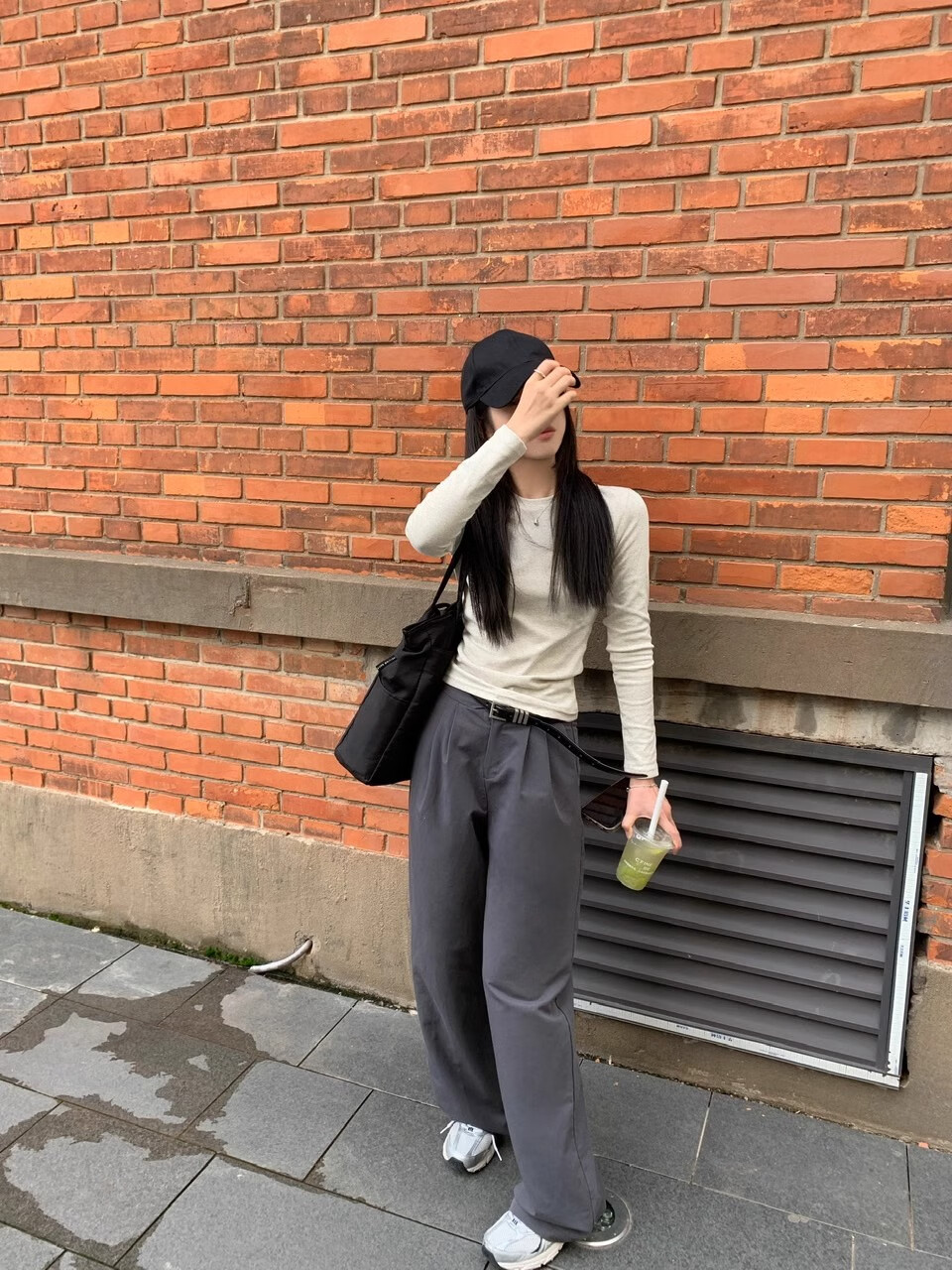 NOMe Long-Sleeve T-Shirt for Women, New Early Autumn Style, Slim-Fit Ribbed Inner Layer, Korean-Style Regular Shoulder Top, White, Size S 6