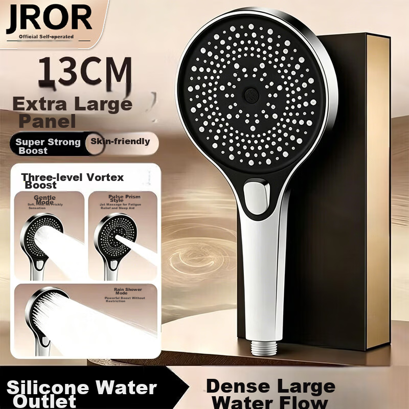 JROR [Seiko] High-Pressure Shower Head Large Panel Three-Mode Handheld Shower Bathroom Showerhead