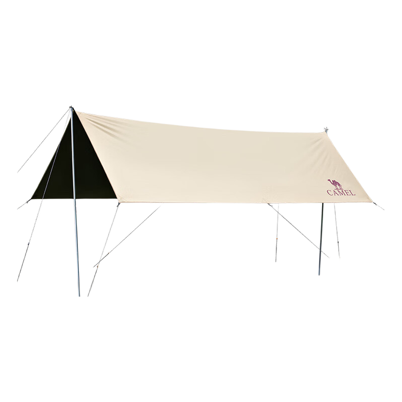 CAMEL Black Vinyl Canopy Tent New Outdoor Camping Gear Full Set Easy Setup Sunshade Shelter Fabric