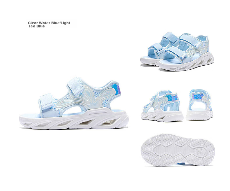 361° Kids Summer Sandals 26 Girls Breathable Soft Sole Non-slip Sports Sandals Purple 28 13