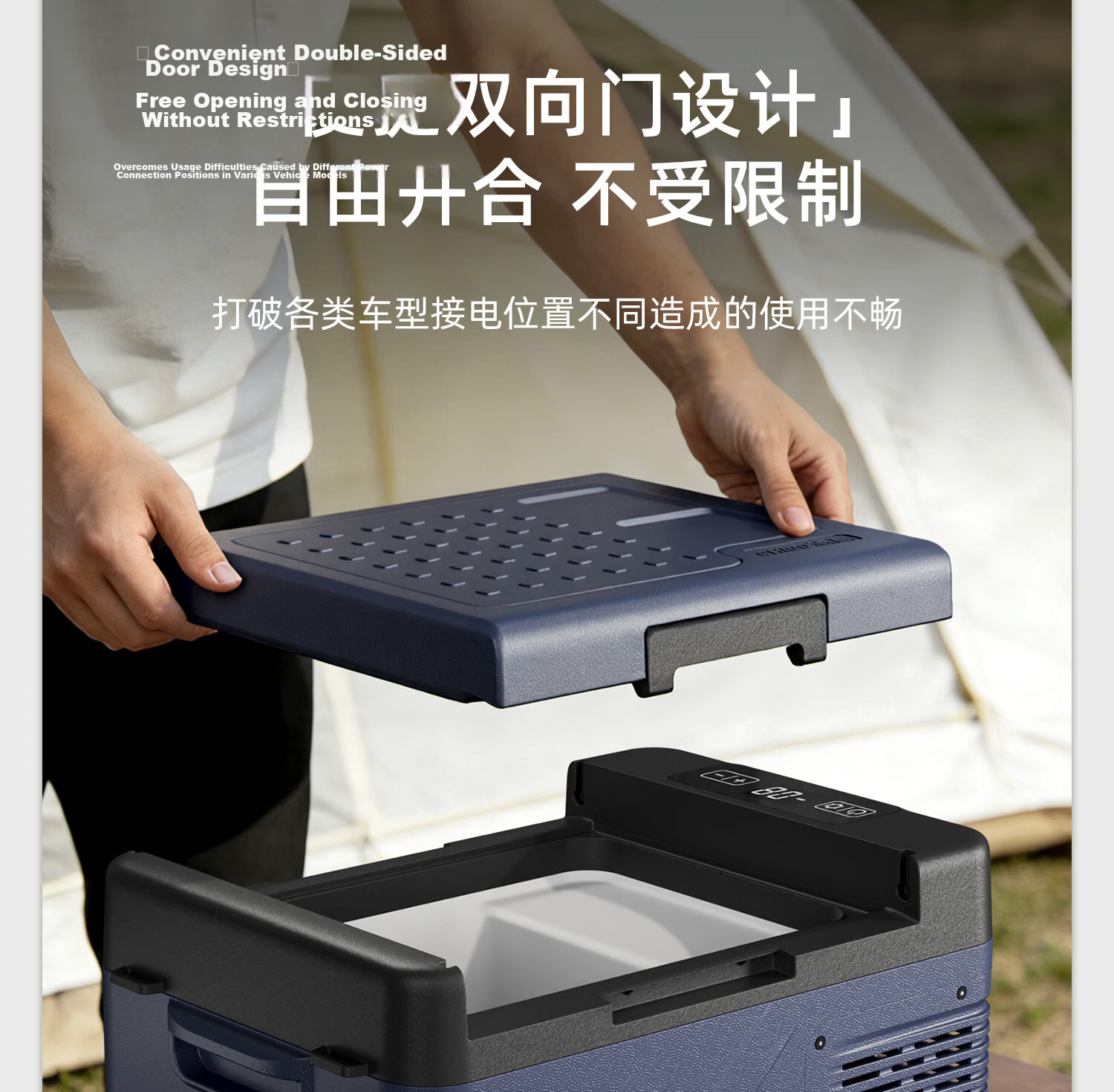 CHIGO Car Refrigerator Dual-Use for Vehicle and Home 12V 24V 220V Small Portable Compressor Truck Freezer M8 21