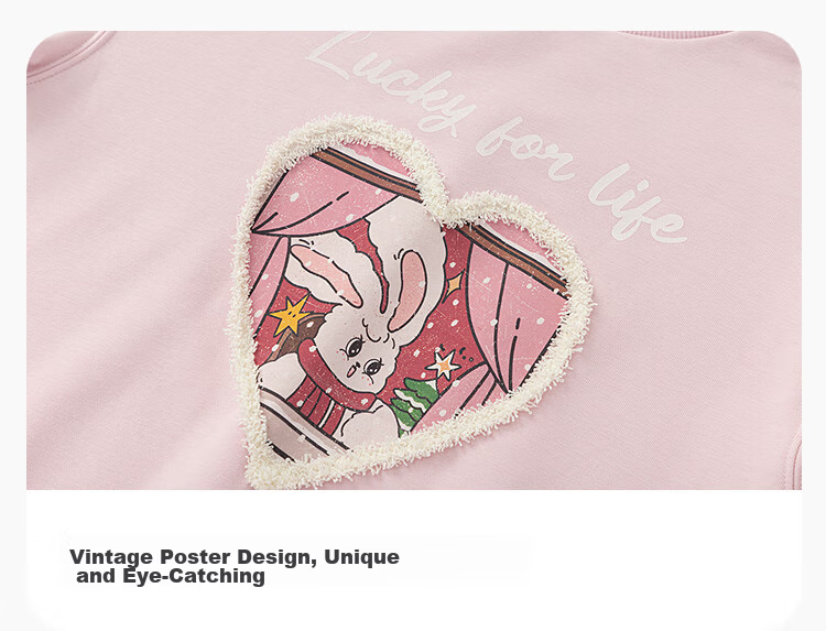 BALABALA Children's Clothing, Girls' Sweatshirt, Autumn T-Shirt for Older Kids, Sweet And Fashionable, 208325121002 5