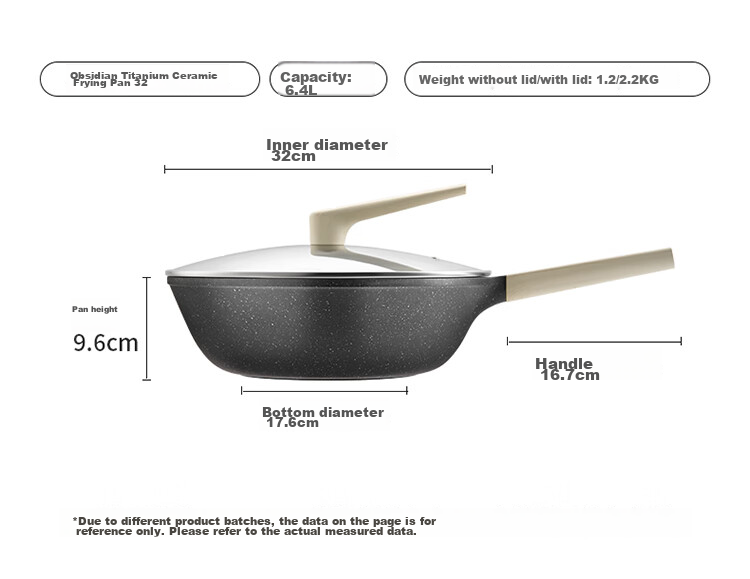 COOKER KING Wok, Maifanshi Color Non-Stick Pan, 32cm with Steamer Insert, Low-Smoke Cooking Pan, Flat-Bottom Wok, Compatible with Induction Cookers 10